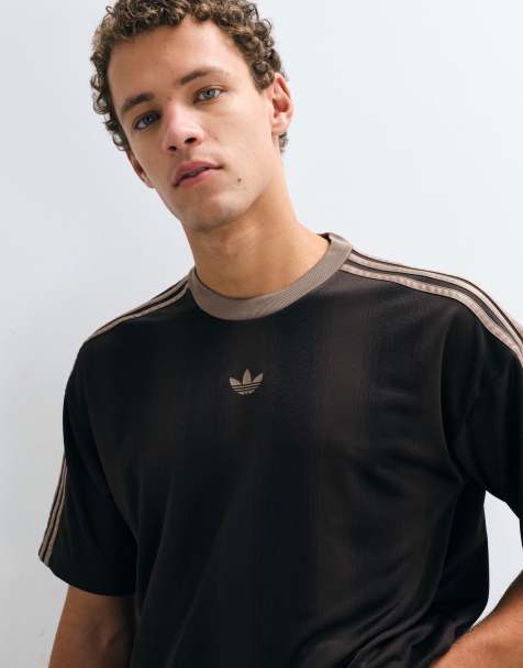 adidas Originals dżersej żakardowy w kolorze brązowym - view 1