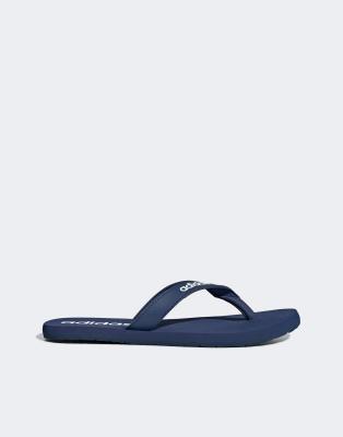 adidas Originals Eezay flip flops in blue