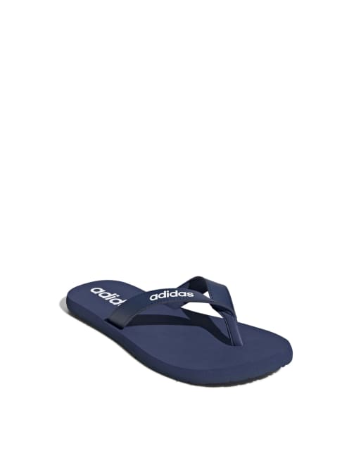 adidas Originals Eezay flip flops in blue