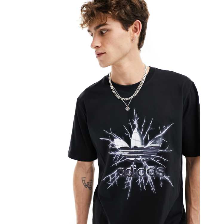 Black and silver store adidas shirt