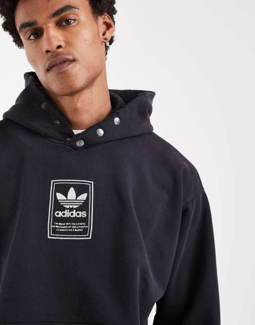 adidas Originals – Elevated gfx – Kapuzenpullover in Schwarz, 5 von 5