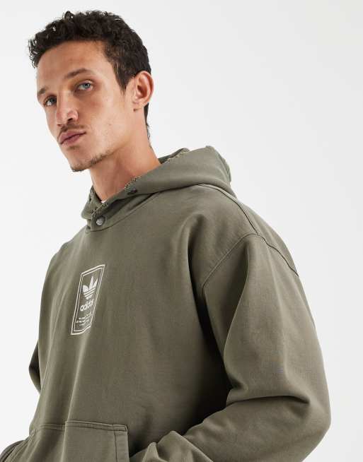 adidas Originals - Elevated GFX - Sweat à capuche - Olive strata, 5 de 5