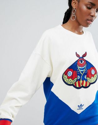 adidas embroidered sweatshirt