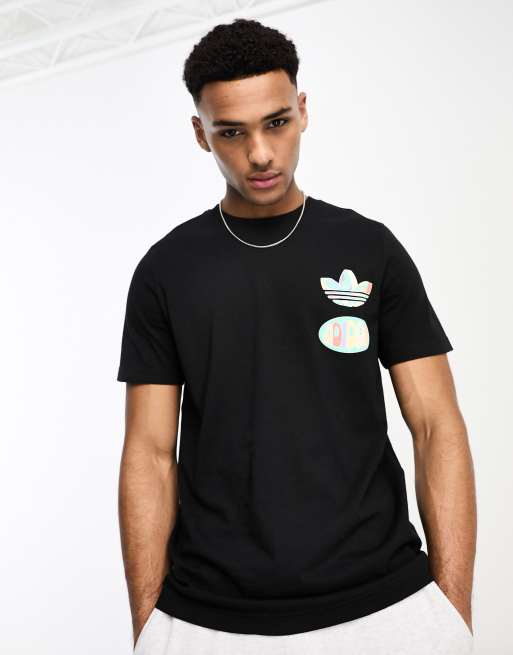 adidas Originals Enjoy Summer backprint t shirt in black