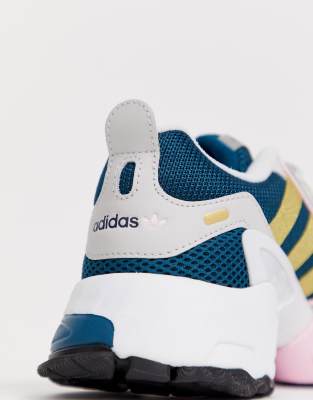 adidas bleu et rose