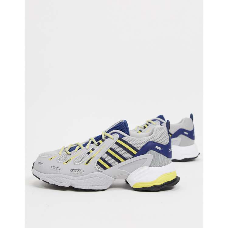 adidas Originals EQT Gazelle Sneaker in Grau und Marineblau ASOS