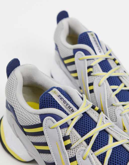 adidas Originals EQT Gazelle Sneakers grigie e blu navy