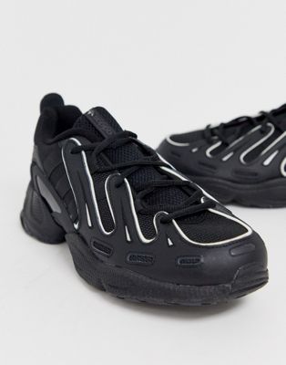 adidas originals eqt gazelle trainers in triple black