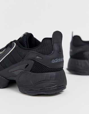 adidas originals eqt gazelle sneakers in triple black