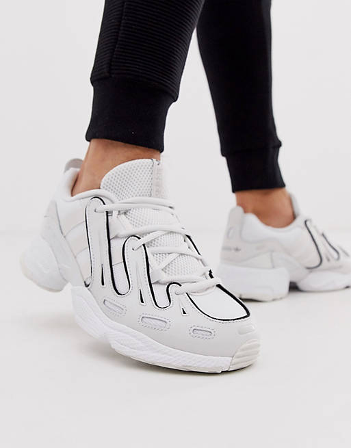 adidas Originals EQT Gazelle sneakers in triple white