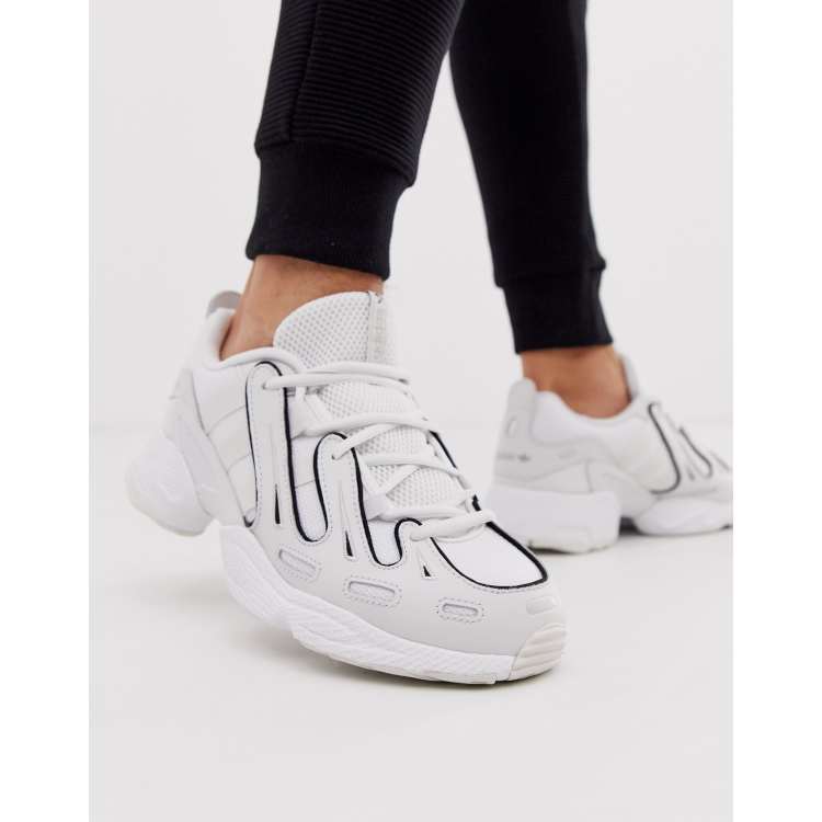 adidas EQT Gazelle sneakers in triple white | ASOS