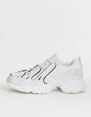 adidas originals eqt gazelle trainers in triple white