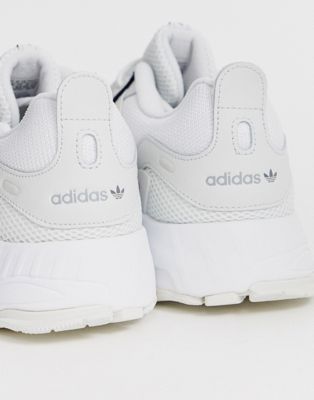 adidas originals eqt gazelle sneakers in triple white