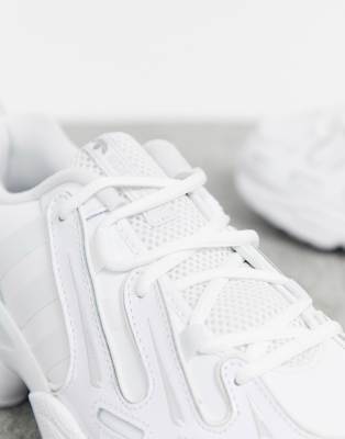 adidas originals eqt gazelle sneakers in triple white