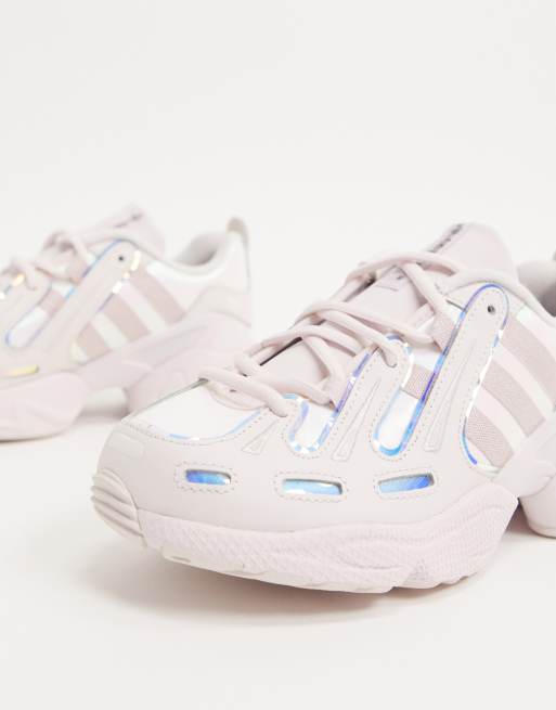 Originals eqt gazelle trainers in metallic 2025 pink and silver