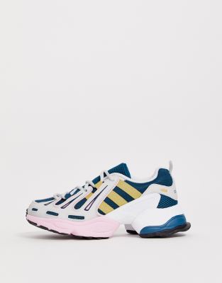 Adidas originals eqt gazelle on sale trainers in navy and pink