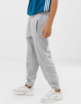 adidas outline joggers grey