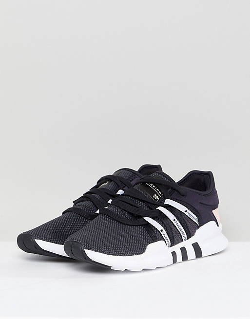 adidas Originals EQT Racing Adv Trainers In Black And Pink