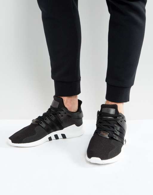 Adidas Originals Eqt Support Adv Sneakers In Black Bb1295 Asos - adidas tracksuit pants roblox adidas equipment support adv