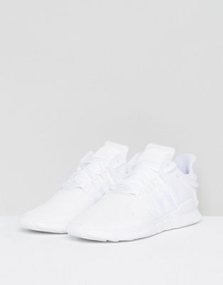 adidas white eqt support adv trainers