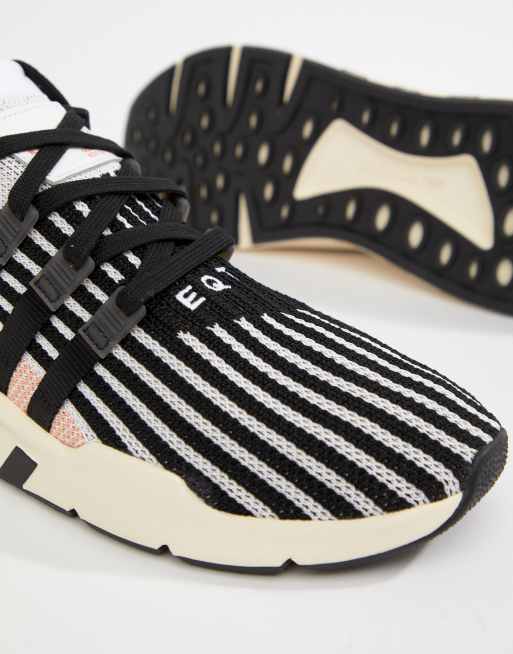 Adidas originals eqt support mid sales adv trainers in black and pink