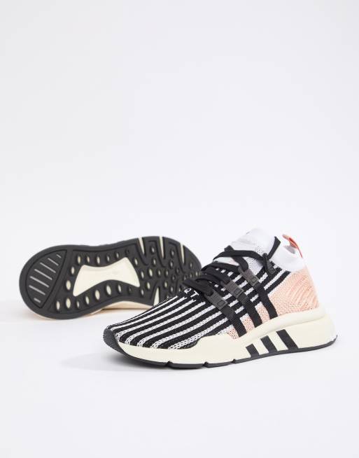 Originals eqt support mid adv 2025 sneakers in black and pink