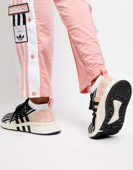 Originals eqt support mid adv 2025 sneakers in black and pink