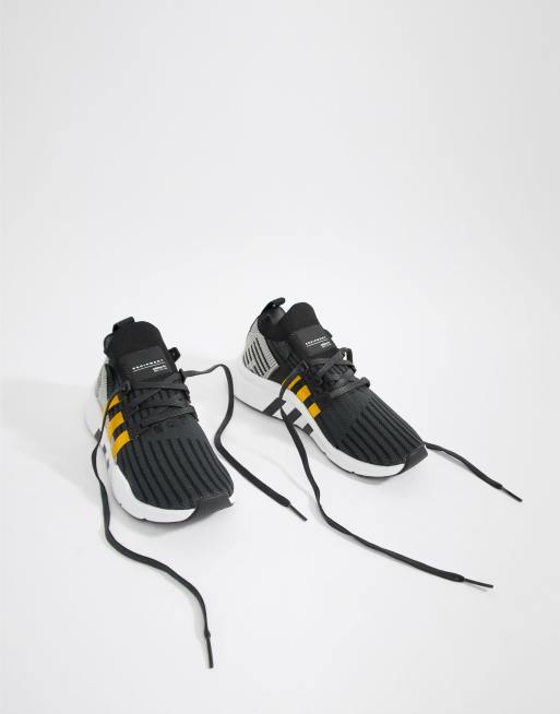 Adidas originals eqt support mid adv trainers in hotsell black cq2999