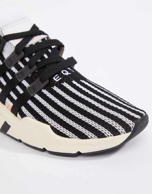 Adidas originals eqt support sale mid adv trainers in black