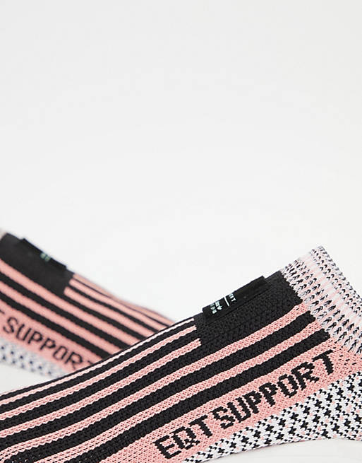 calligraphy Elaborate Spit out adidas Originals Eqt Support Sock 1/3 Sneakers In Black And Pink | ASOS
