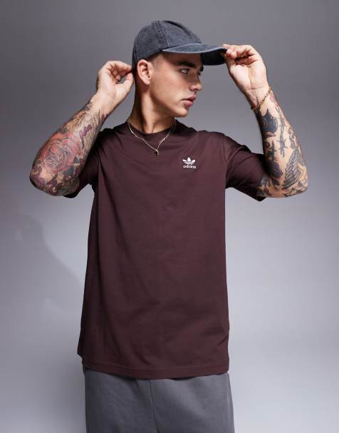 adidas Originals essential t-shirt in shadow brown