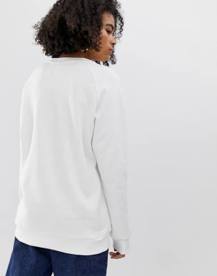 adidas originals essential crew neck sweat in white