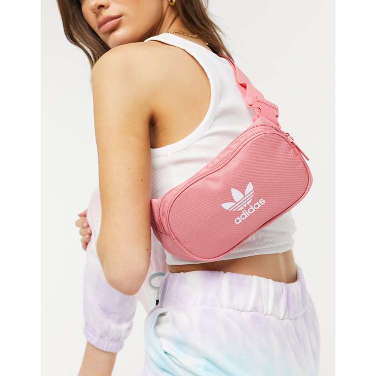 adidas Originals Essential cross body bag in pink ASOS