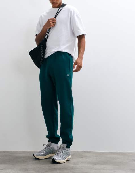 adidas Originals essential cuffed joggers in green - view 1