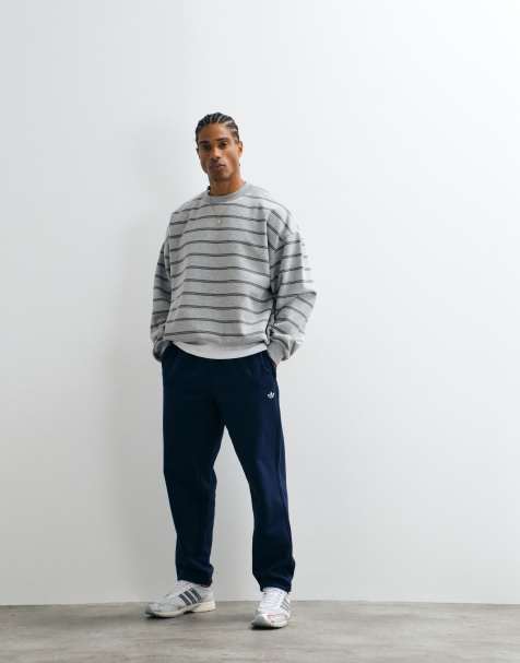 adidas Originals essential cuffed joggers in navy - view 1