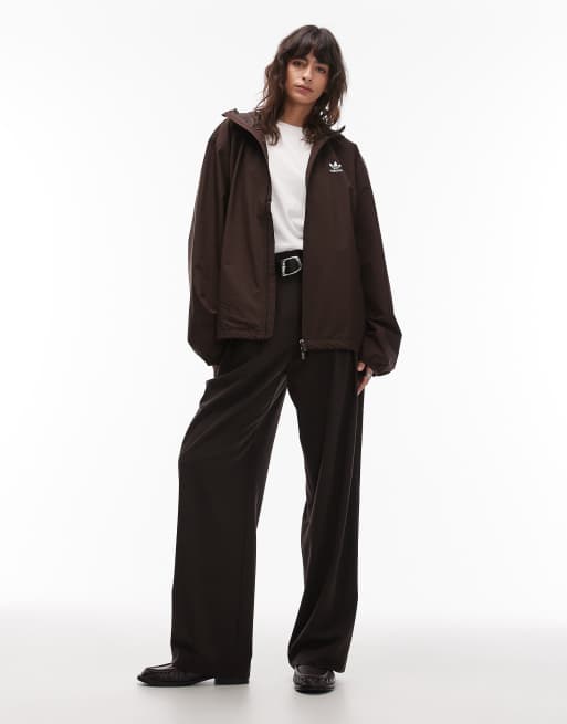 adidas Originals - Essential - Giacca marrone con cappuccio, 2 di 4