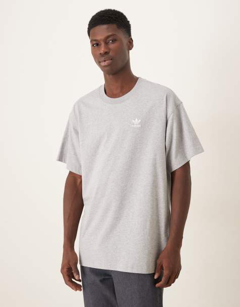 adidas Originals - Essential - Gråmeleret oversized T-shirt - view 1