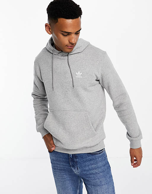 adidas Originals essential hoodie in light gray | ASOS