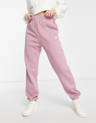 adidas Originals essential trackies in mauve - ASOS Price Checker