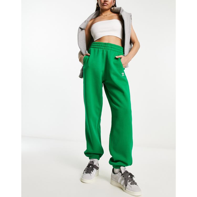 Adidas green hot sale joggers womens