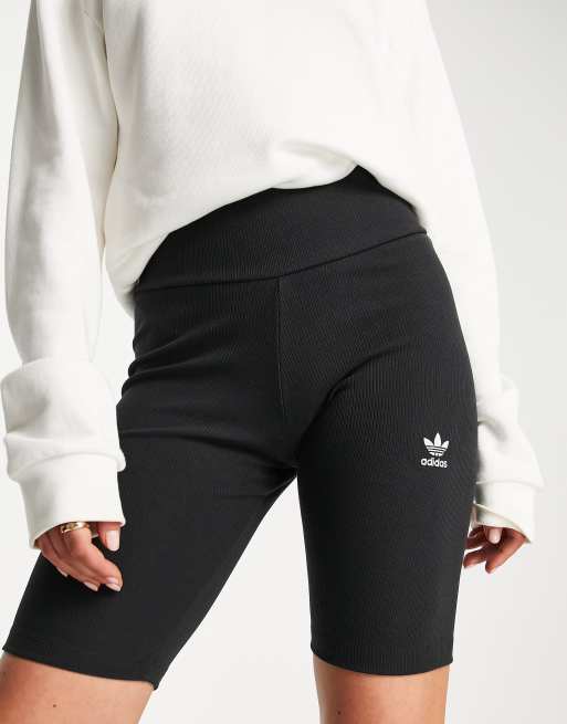 adidas Originals essential legging shorts in black ASOS