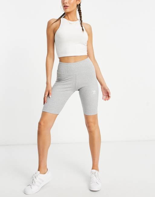 ASOS Weekend Collective legging shorts in flocked mesh graphic in