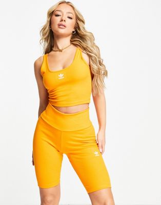 LAPP The Brand faceless seamless racer back bra top in orange - part of a  set