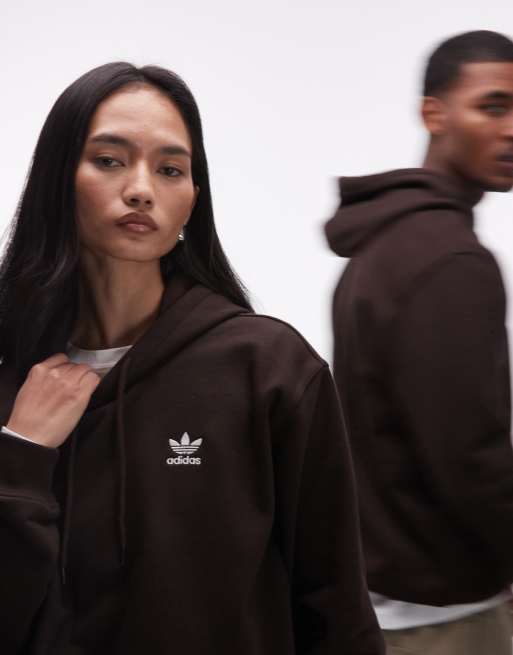 adidas Originals – Essential – Locker geschnittener Basic-Kapuzenpullover in Braun, 2 von 4