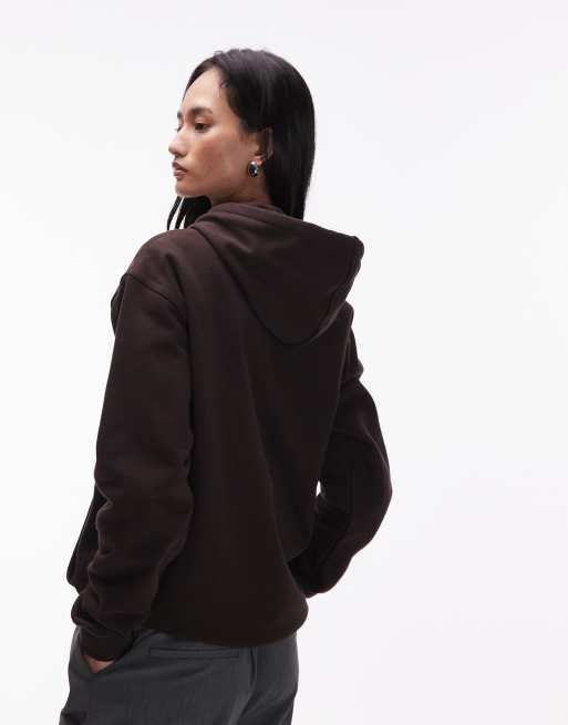 adidas Originals – Essential – Locker geschnittener Basic-Kapuzenpullover in Braun, 4 von 4