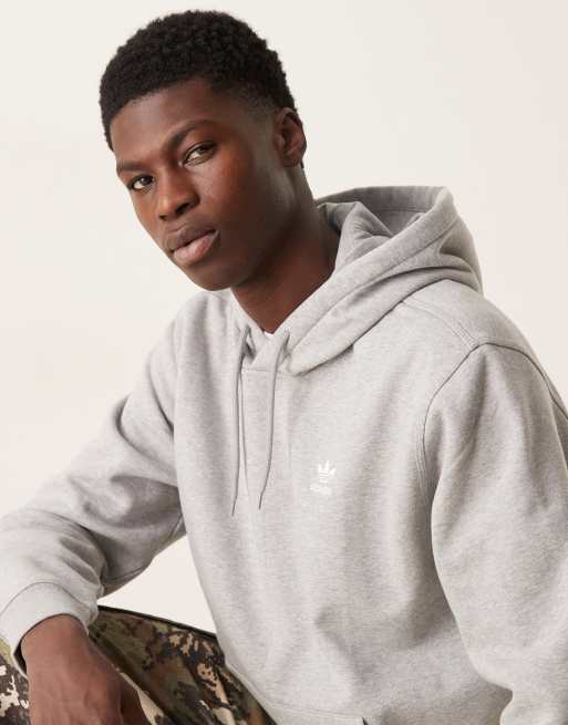 adidas Originals – Essential – Locker geschnittener Kapuzenpullover in Grau meliert, 5 von 5