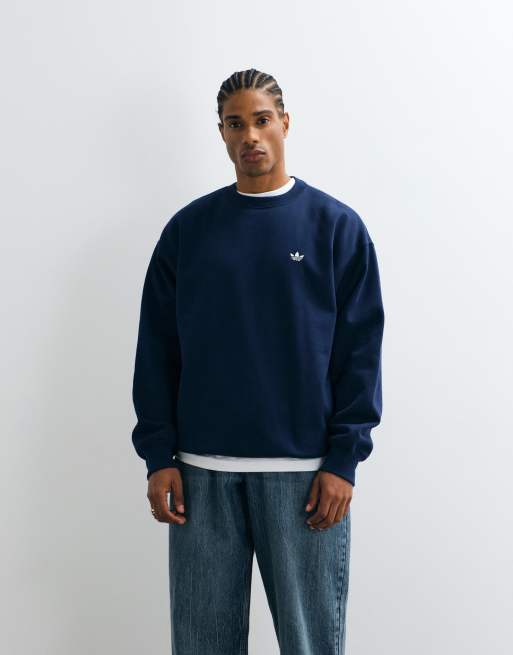 adidas Originals essential løs sweatshirt i navy, 4 af 5