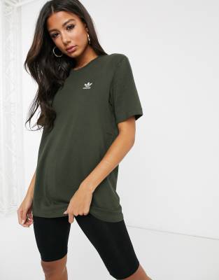 khaki adidas t shirt women's