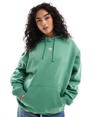 essential oversized hoodie in green