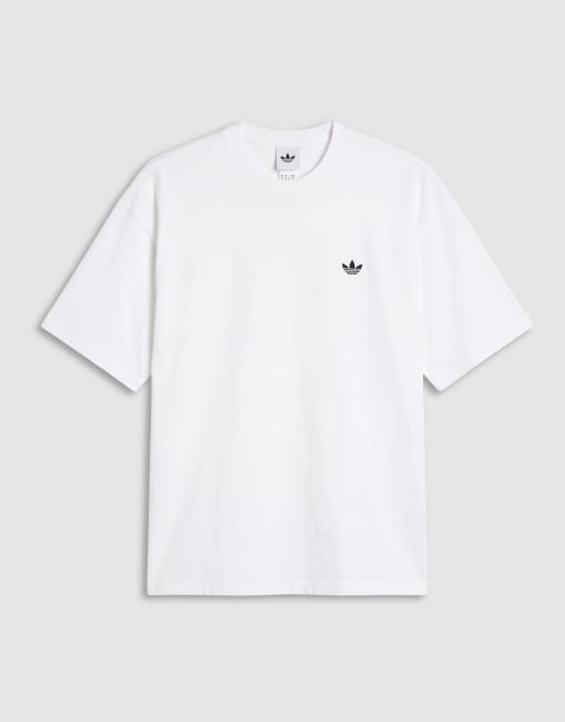 adidas Originals essential oversized t-shirt in white, 6 of 9